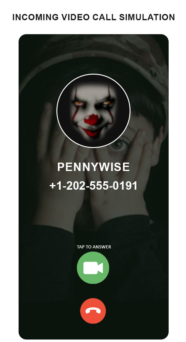 اسکرین شات 1 بازی scary clown fake video call