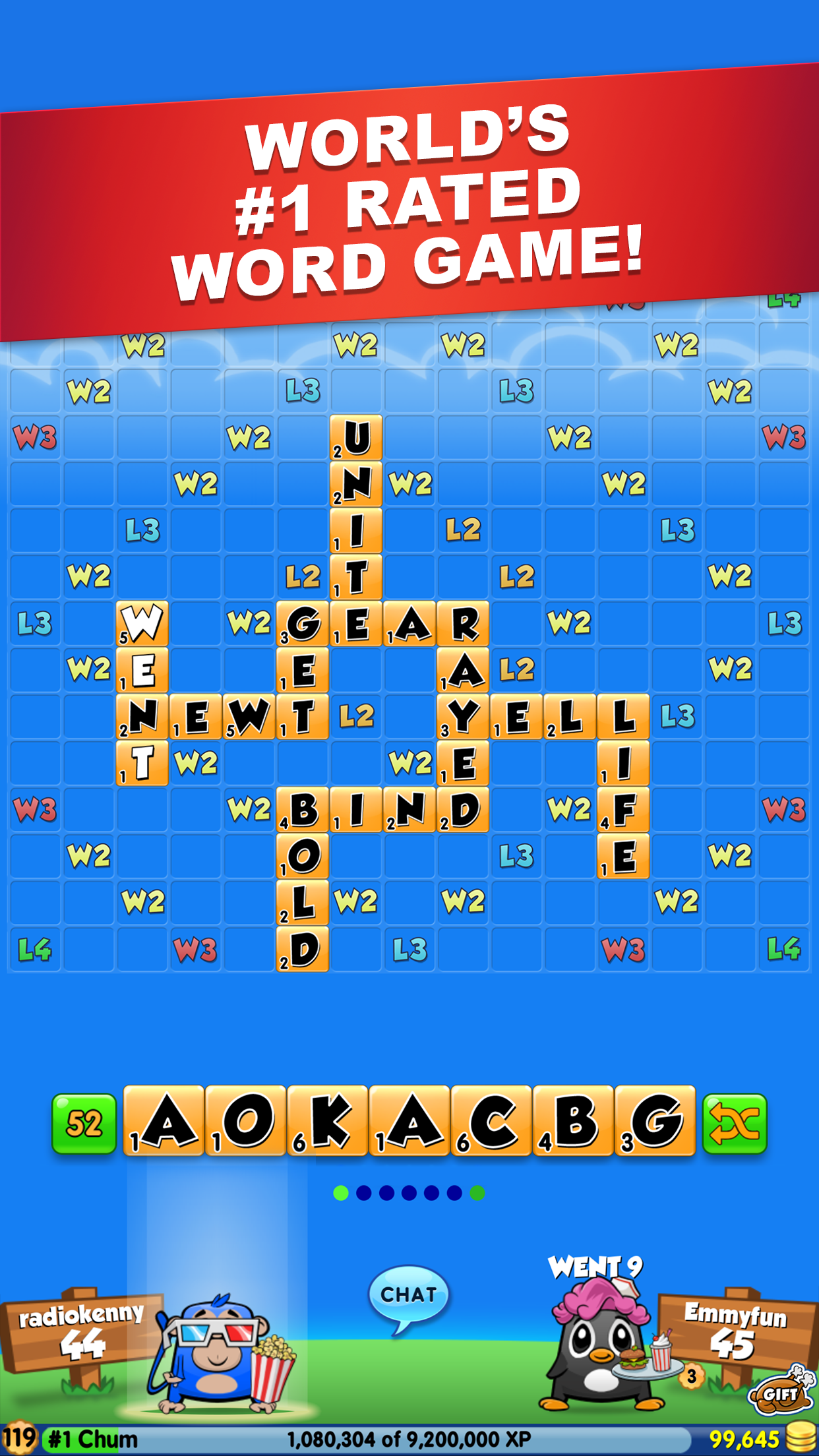 اسکرین شات 1 بازی Word Chums
