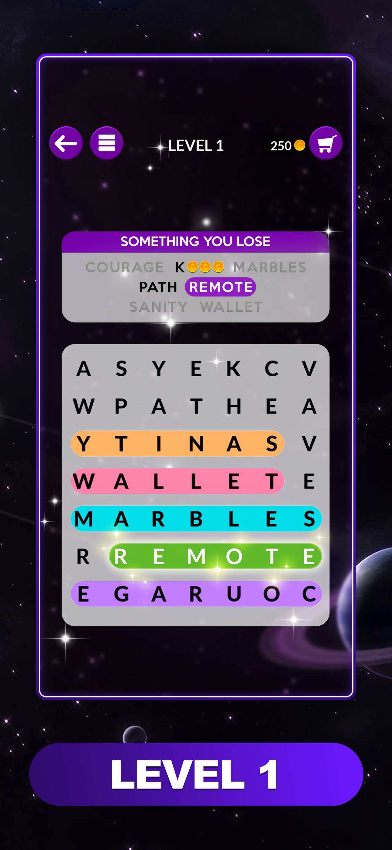 اسکرین شات 1 بازی Wordscapes Search: Word Games