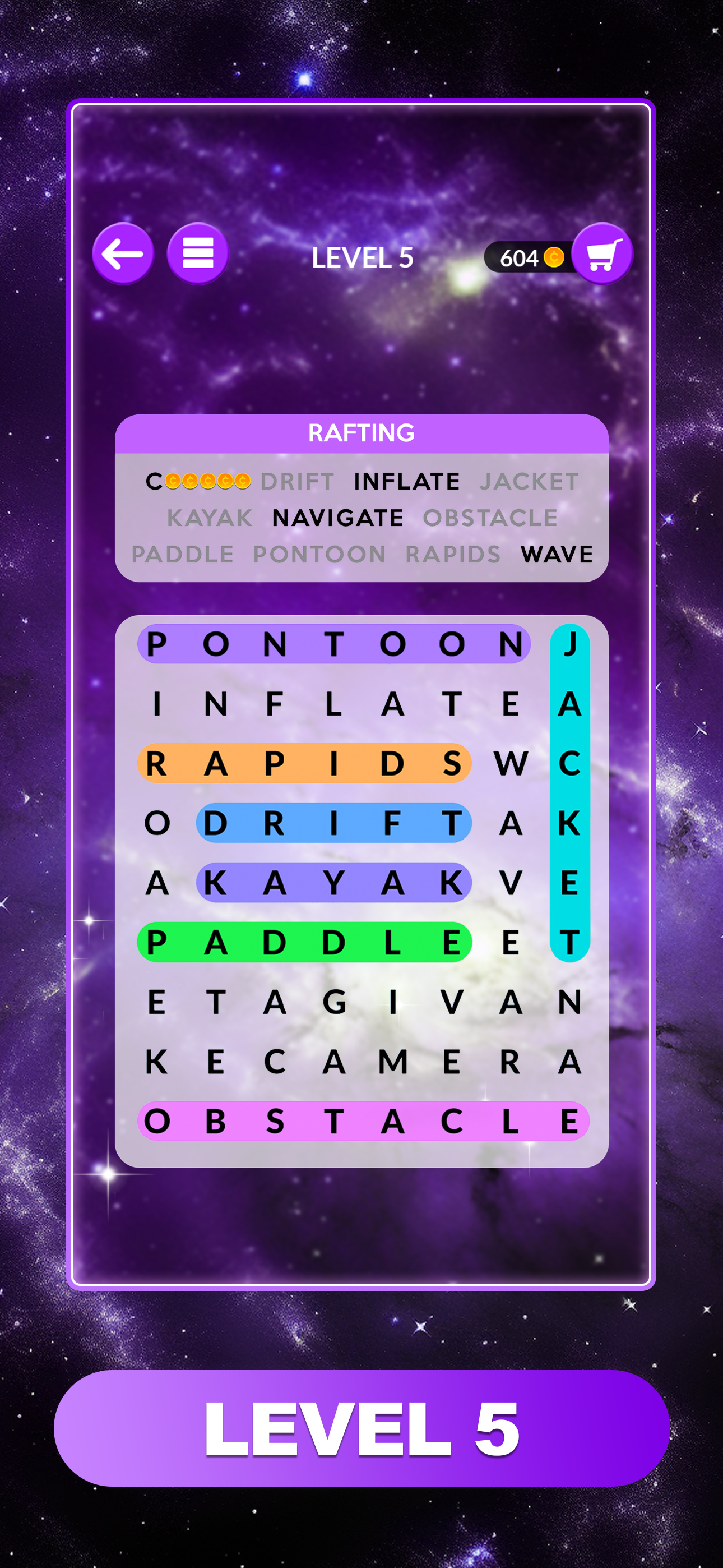 اسکرین شات 5 بازی Wordscapes Search: Word Games