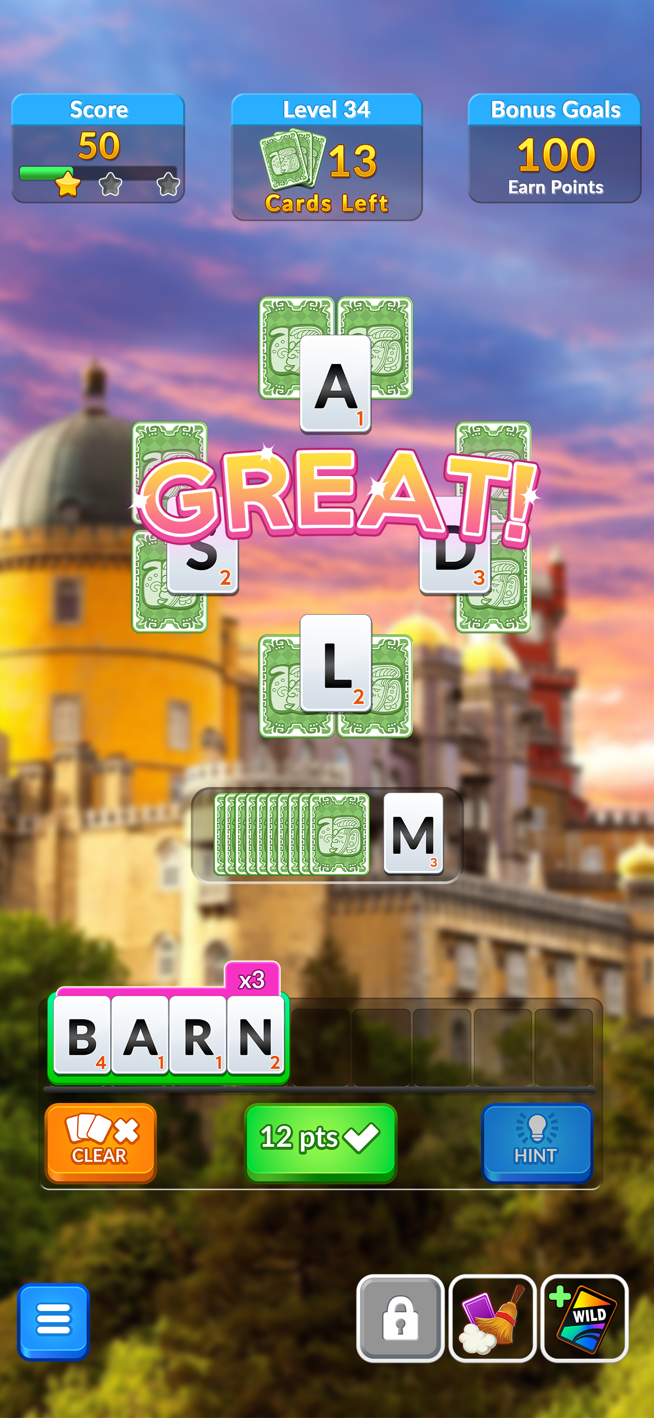 اسکرین شات 6 بازی Wordscapes Solitaire