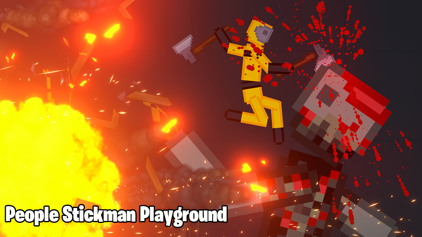 اسکرین شات 1 بازی People Stickman Playground : Ragdoll Zombie Stick