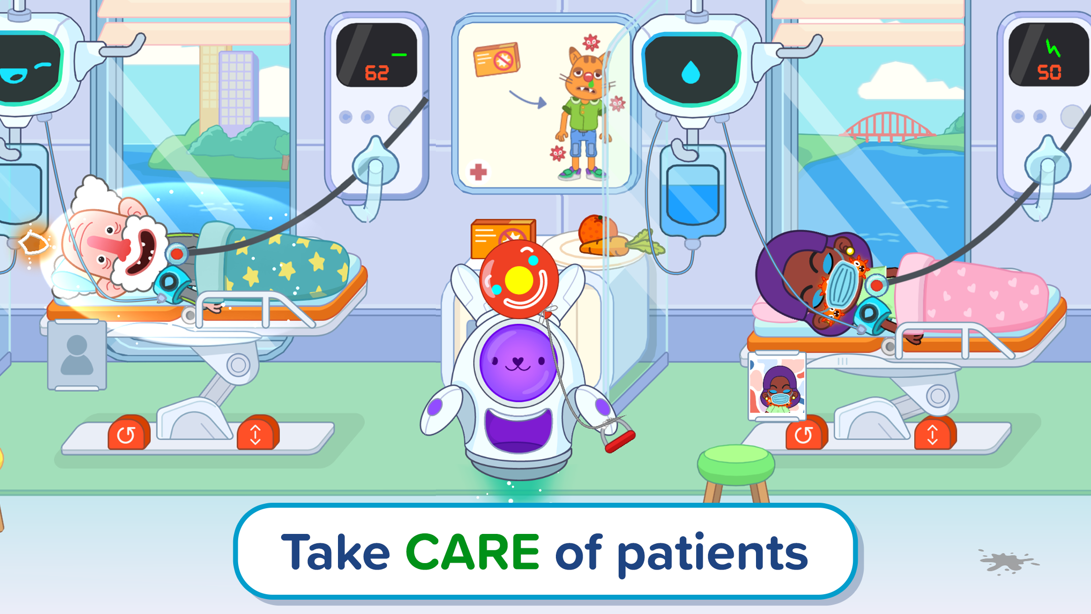 اسکرین شات 5 بازی Pepi Hospital 2: Flu Clinic