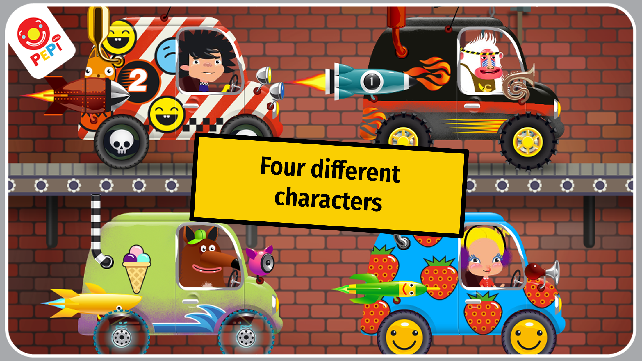 اسکرین شات 1 بازی Pepi Ride: fun car racing