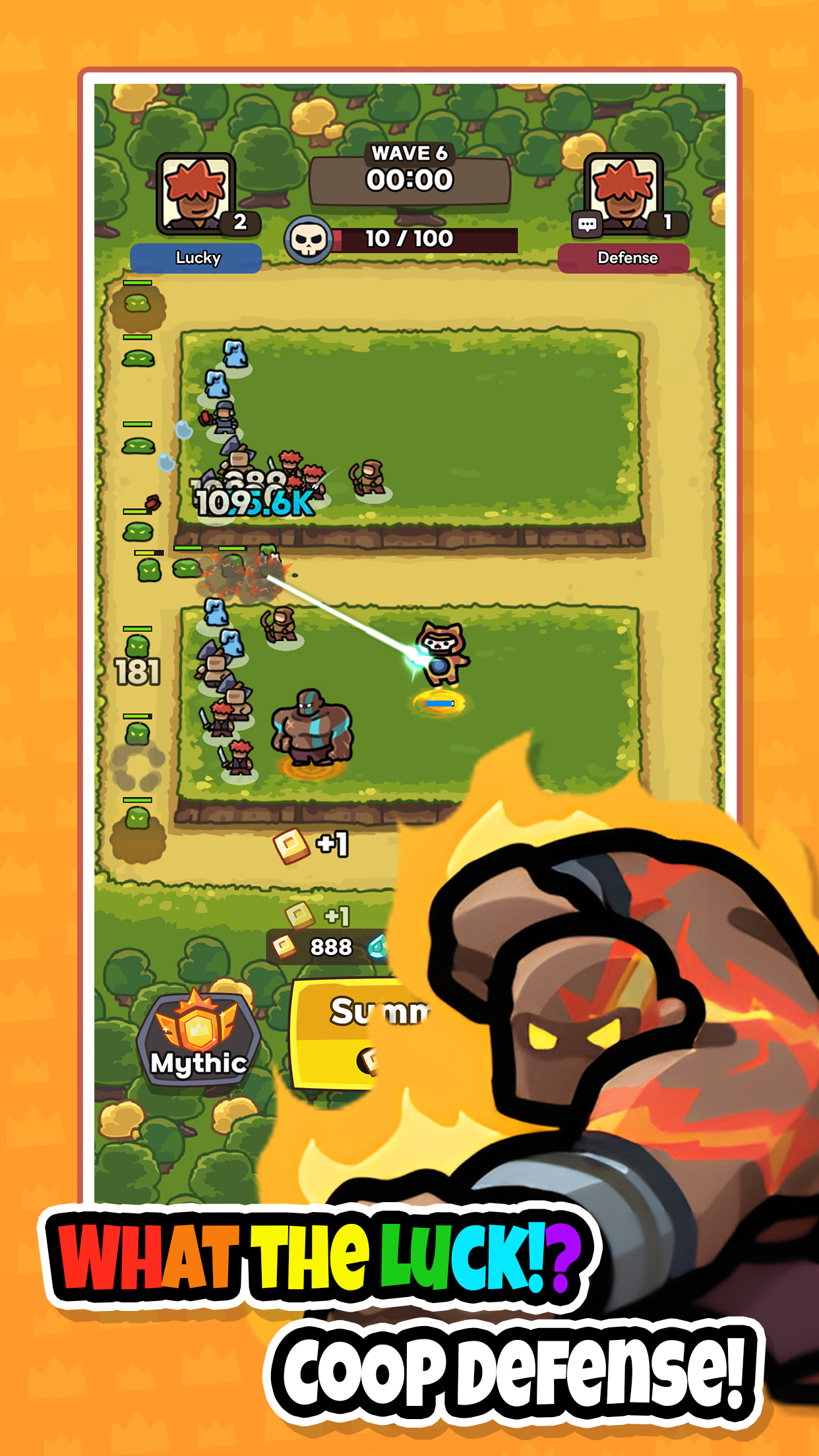 اسکرین شات 1 بازی What the Luck?: CoOp Defense