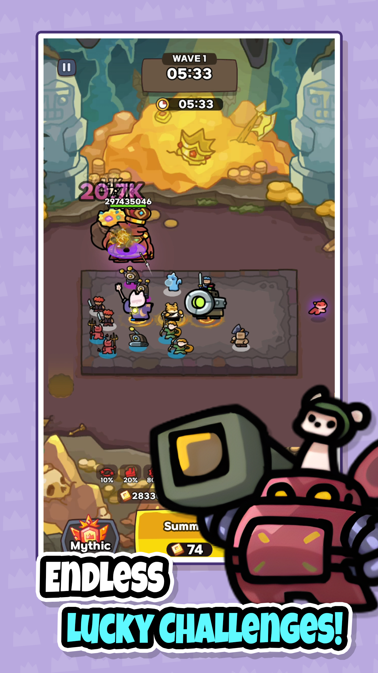 اسکرین شات 4 بازی What the Luck?: CoOp Defense