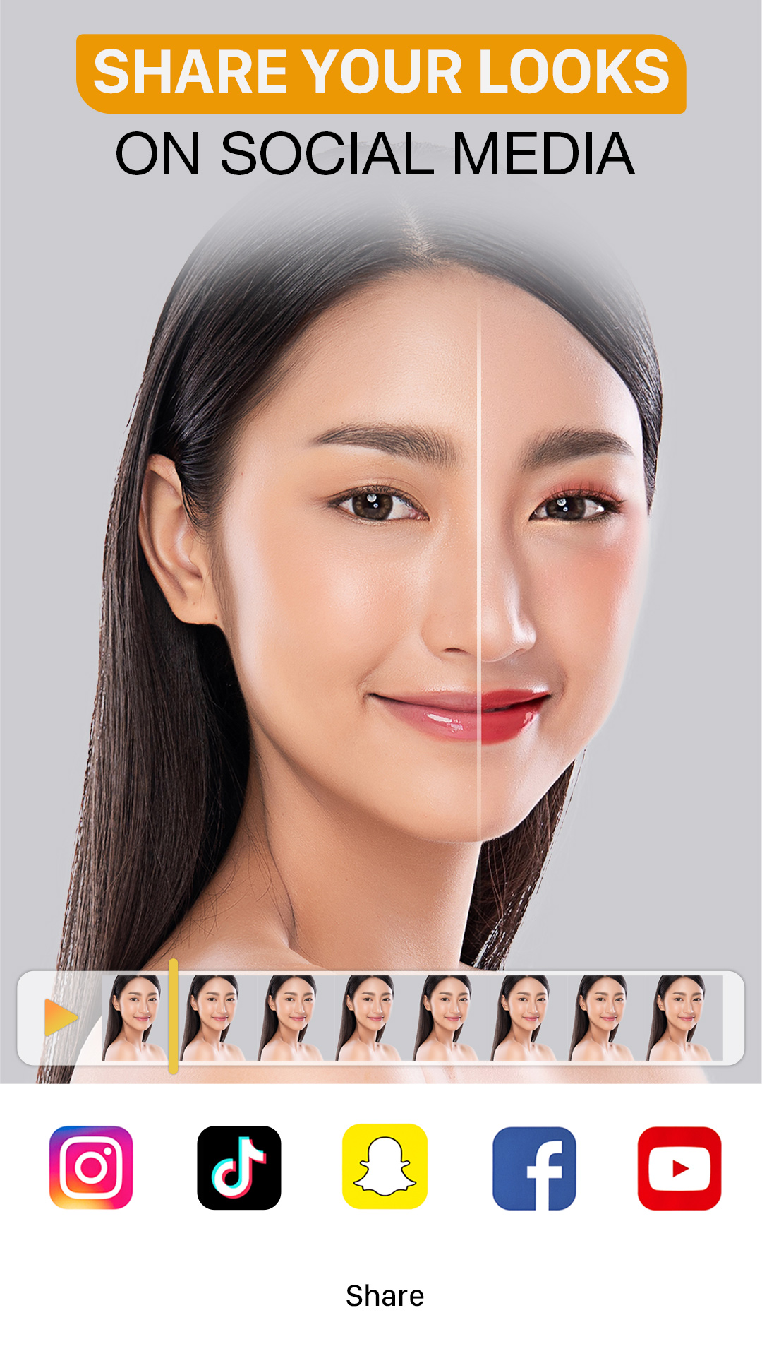اسکرین شات 5 برنامه Perfect365 - Video Face Editor