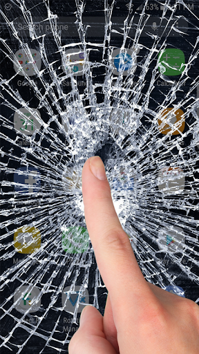 اسکرین شات 2 برنامه Broken screen prank