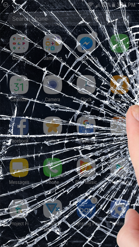 اسکرین شات 3 برنامه Broken Screen Prank