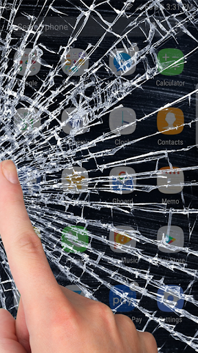 اسکرین شات 4 برنامه Broken screen prank
