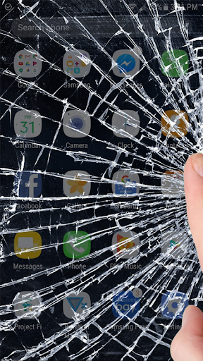 اسکرین شات 3 برنامه Broken screen prank