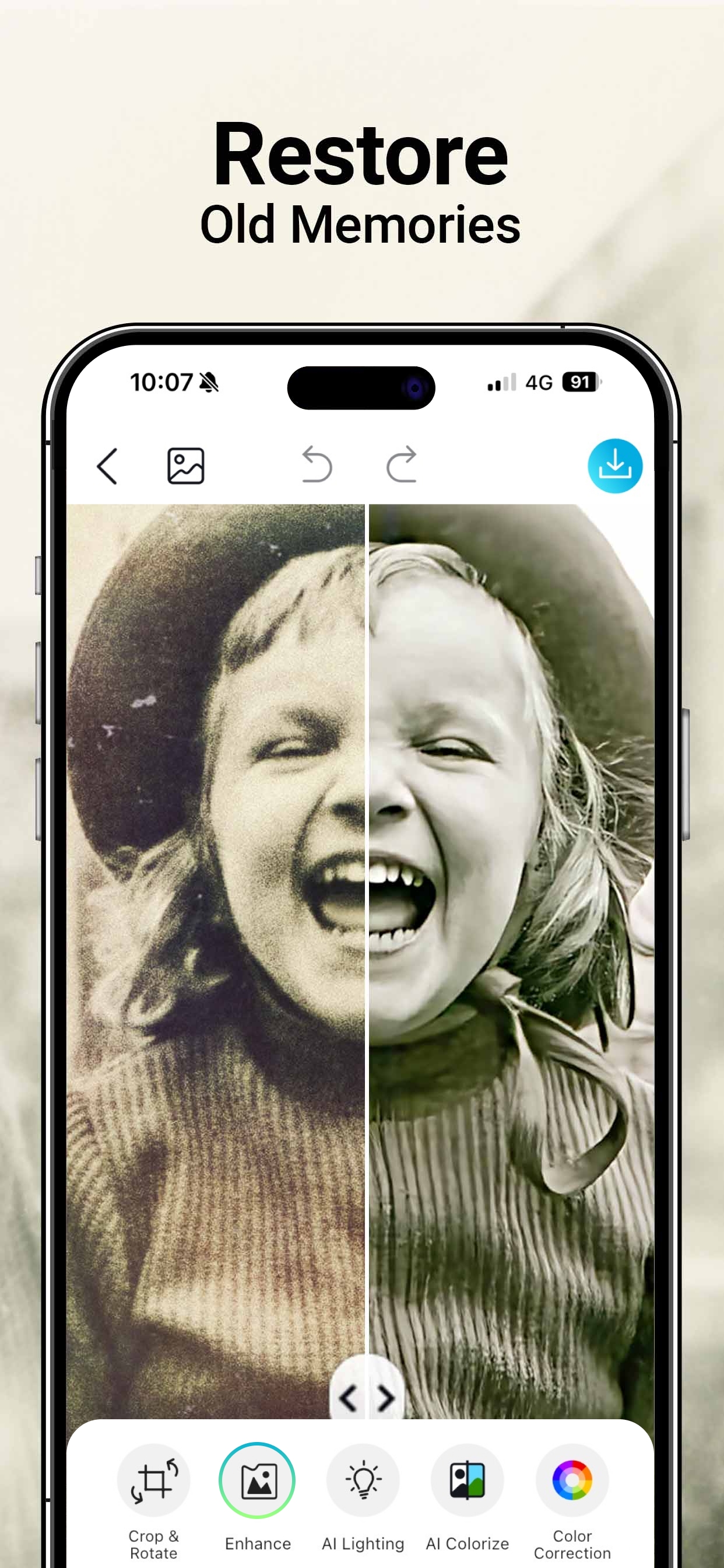 اسکرین شات 4 برنامه YouCam Enhance: Photo Enhancer