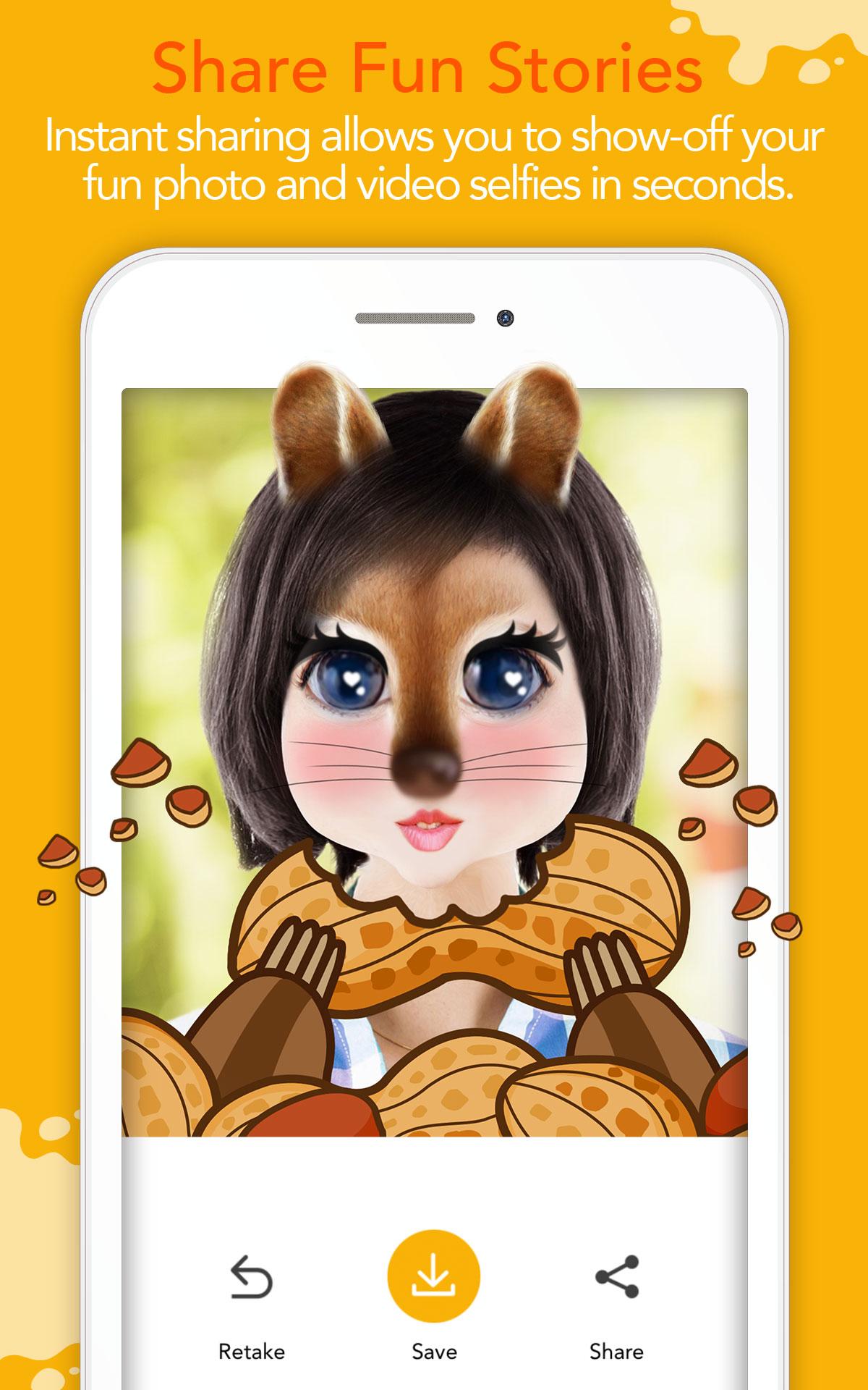 اسکرین شات برنامه YouCam Fun - Snap Live Selfie Filters & Share Pics 3