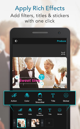 اسکرین شات 2 برنامه YouCam Cut – Easy Video Editor & Movie Maker