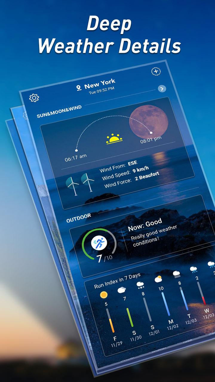 اسکرین شات 2 برنامه Local Weather - Weather Widget