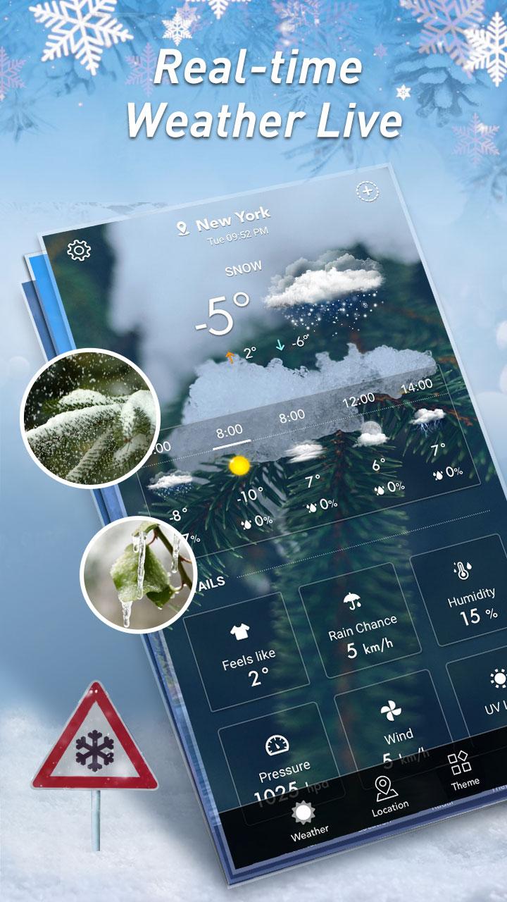 اسکرین شات 1 برنامه Local Weather - Weather Widget