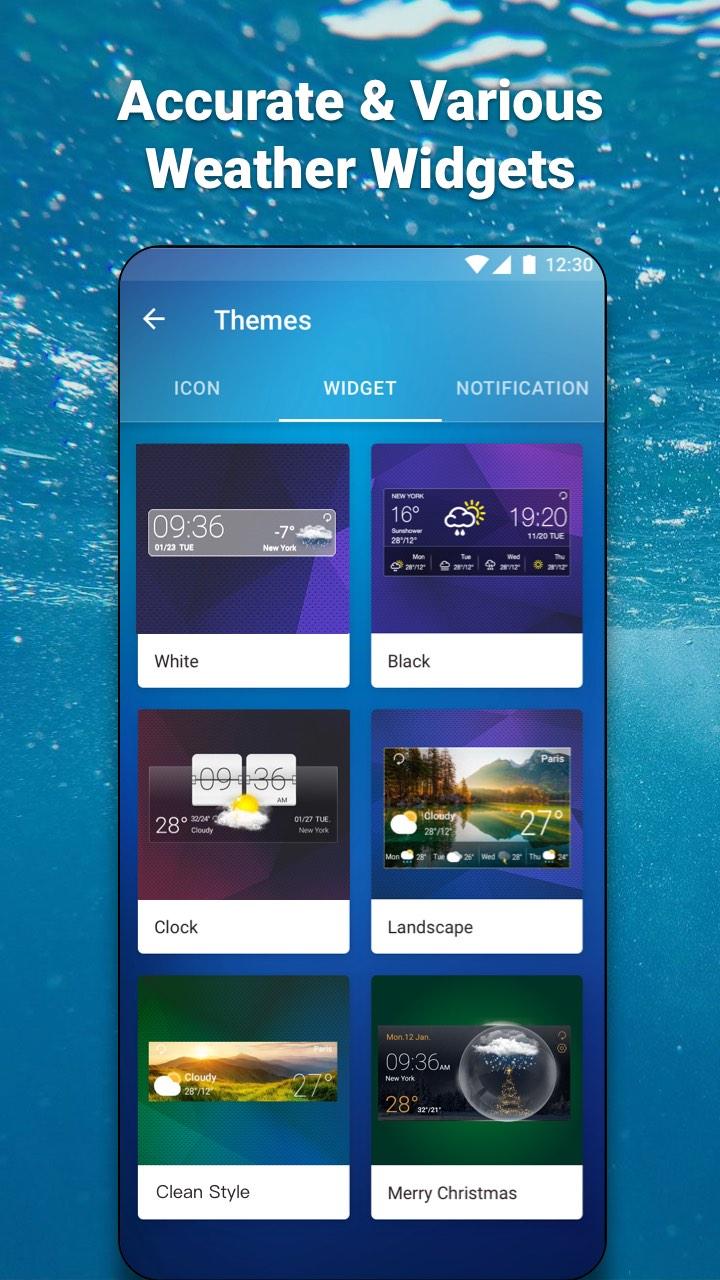 اسکرین شات 4 برنامه Weather Forecast & Widgets