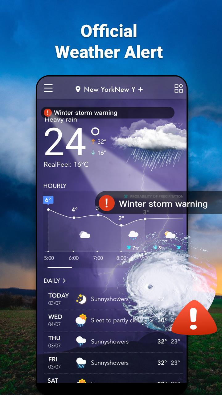 اسکرین شات 5 برنامه Weather Forecast & Widgets