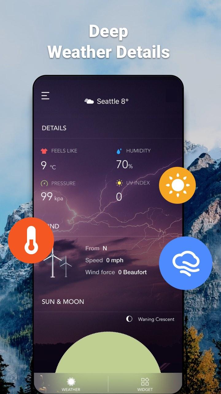 اسکرین شات 3 برنامه Weather Forecast & Widgets