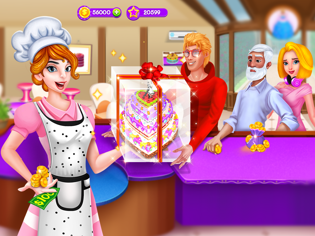 اسکرین شات 1 بازی Bakery Shop: Cake Cooking Game