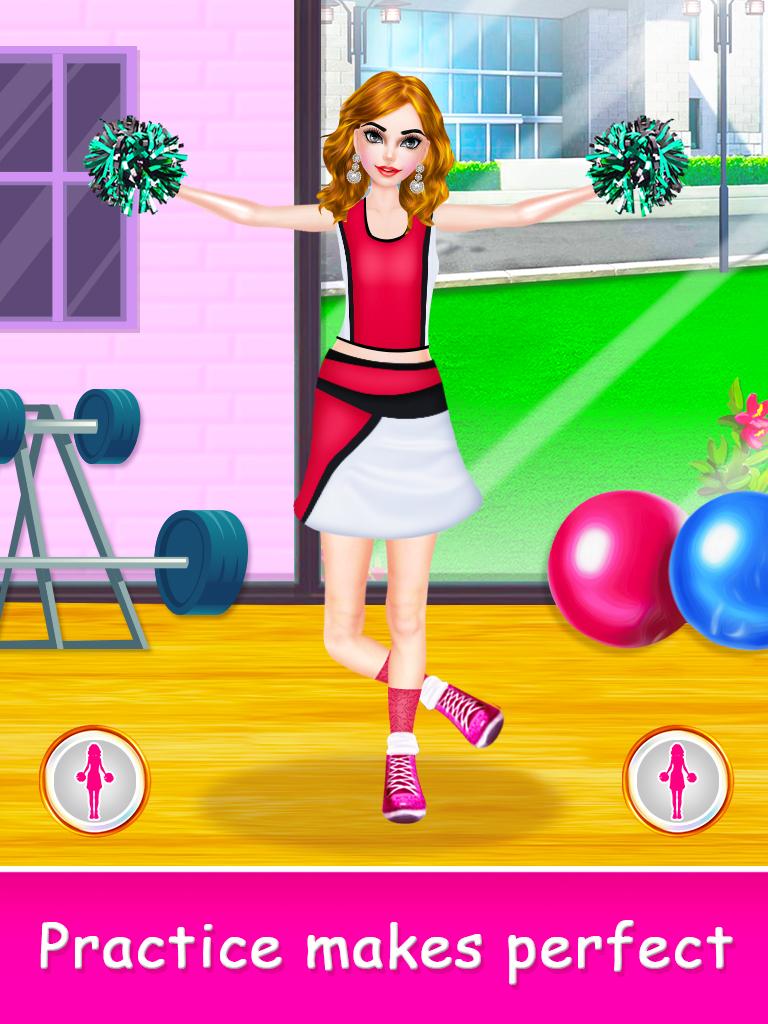 اسکرین شات 3 برنامه Cheerleader Makeup Salon Games
