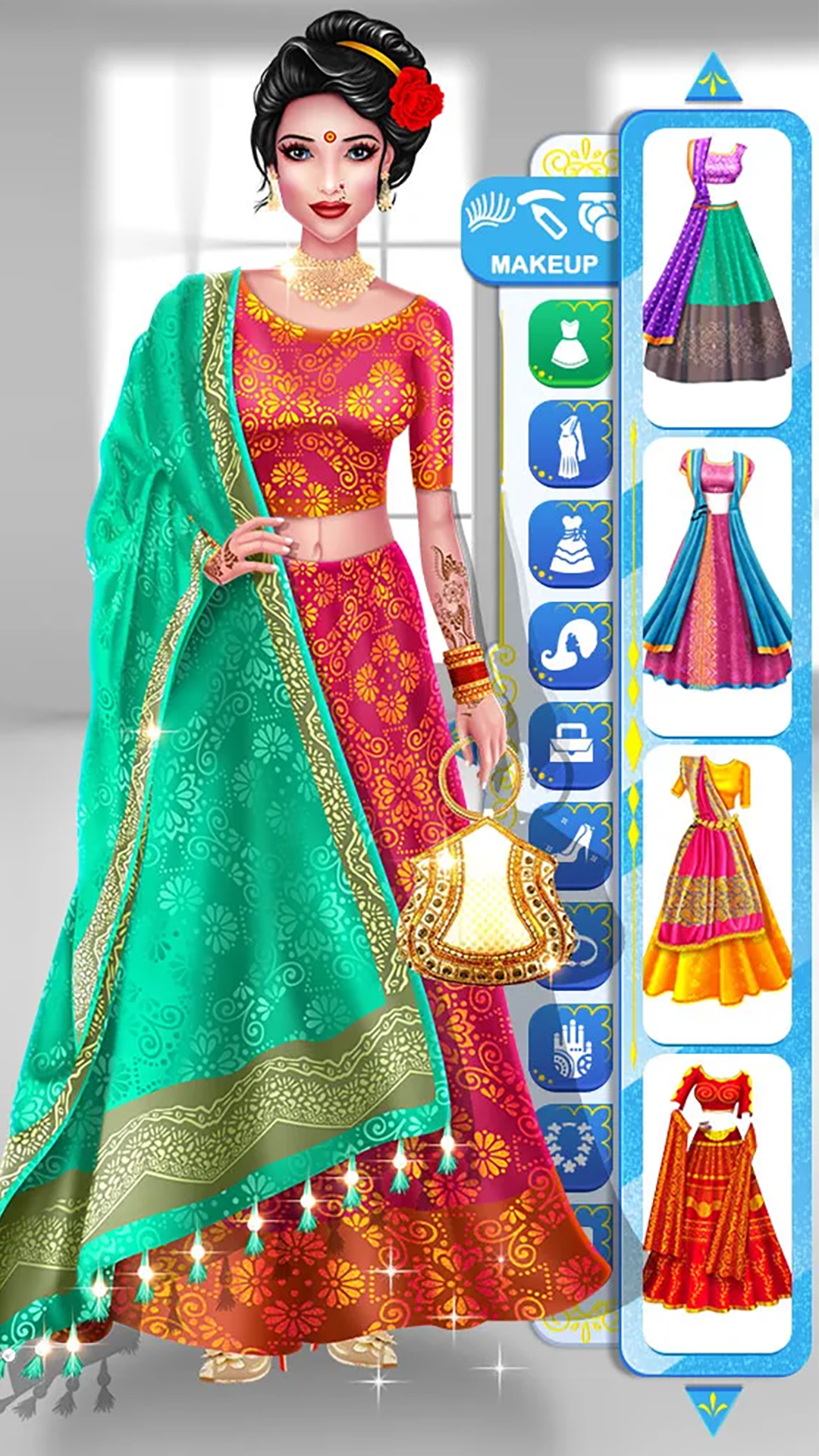 اسکرین شات 3 بازی Indian Wedding: Makeup Game