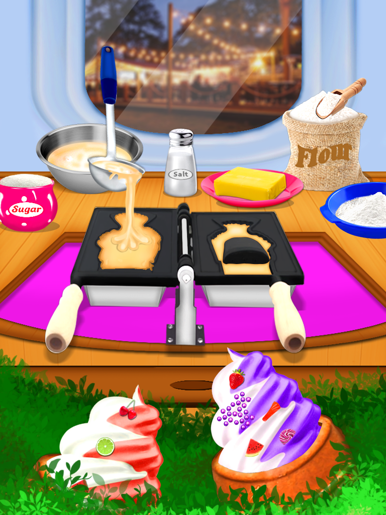 اسکرین شات 3 برنامه Ice Cream Diary - Cooking Game