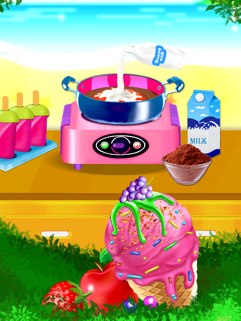 اسکرین شات 2 برنامه Ice Cream Diary - Cooking Game