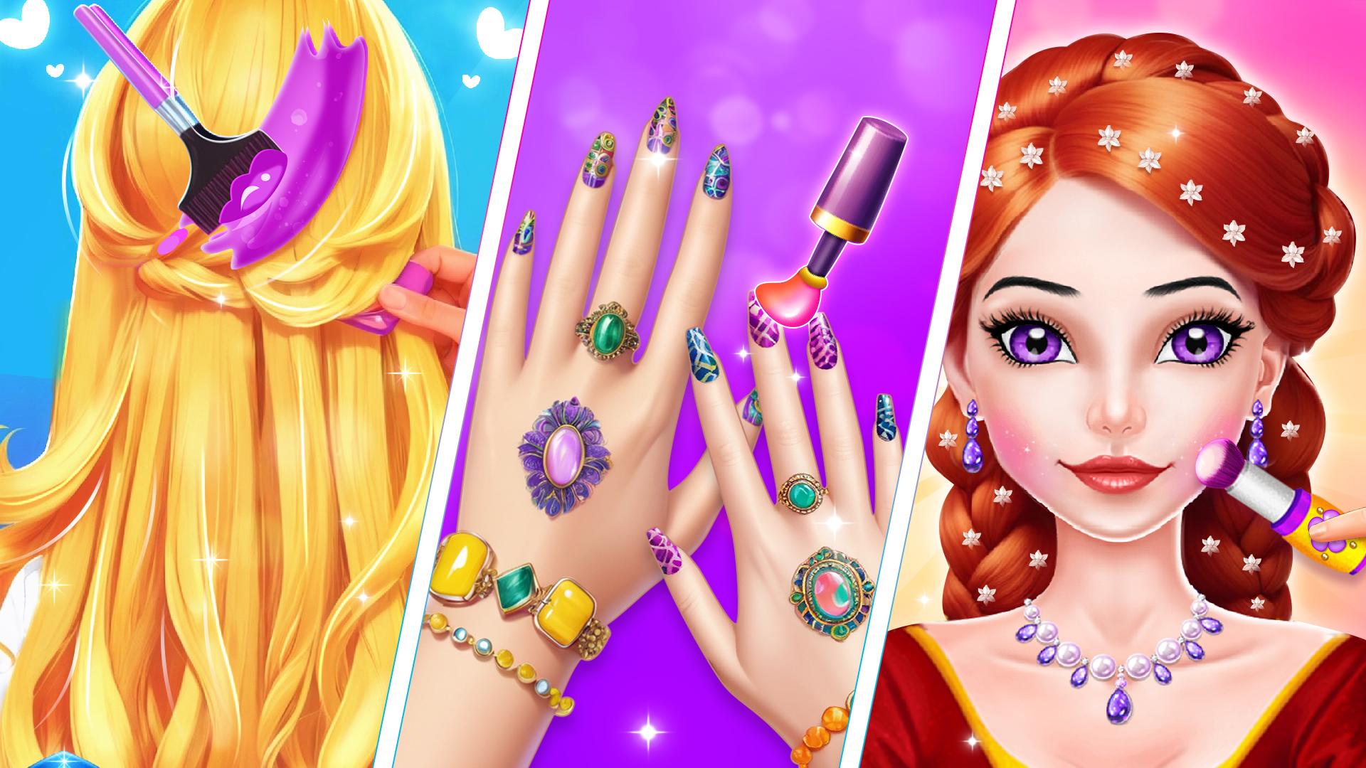 اسکرین شات 1 بازی hair do design game