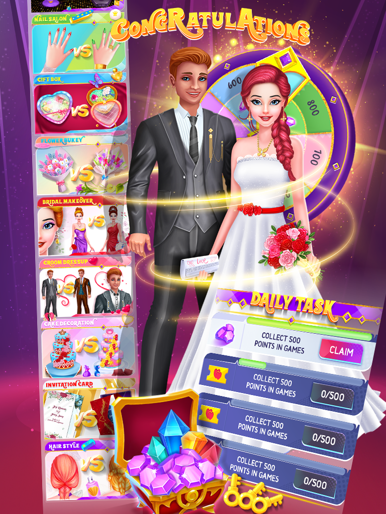 اسکرین شات 2 برنامه Makeup Games: Wedding Salon