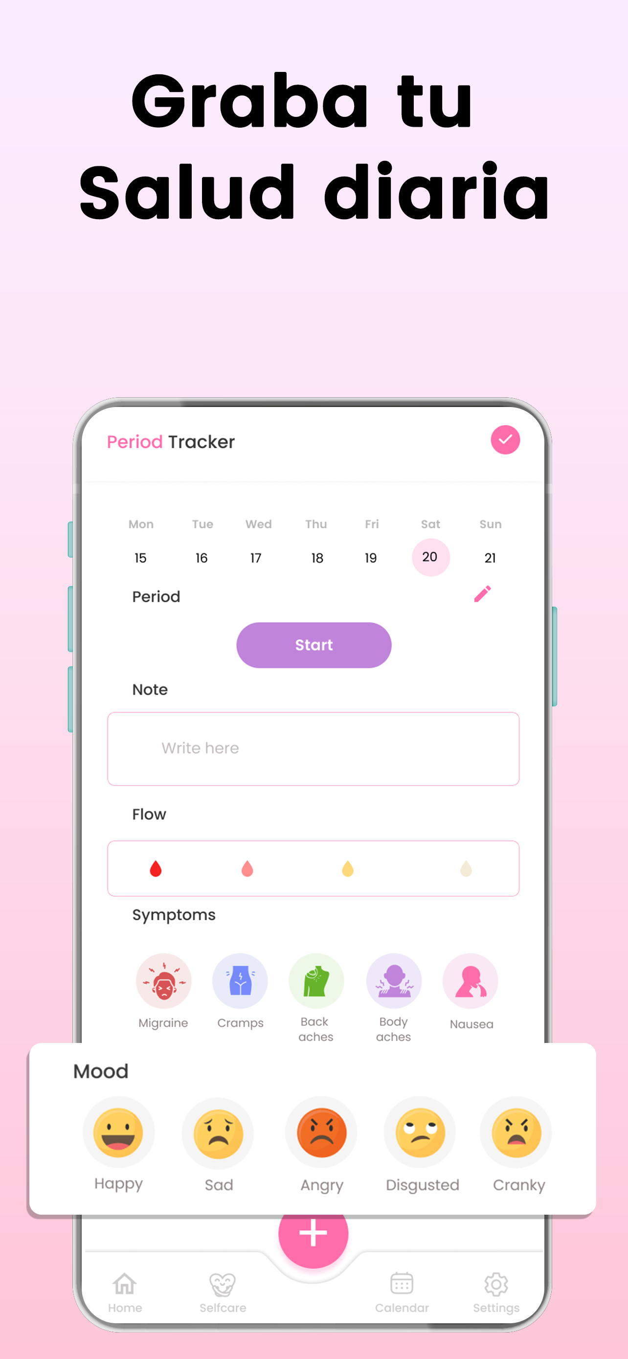 اسکرین شات 4 برنامه Calendario seguimi período