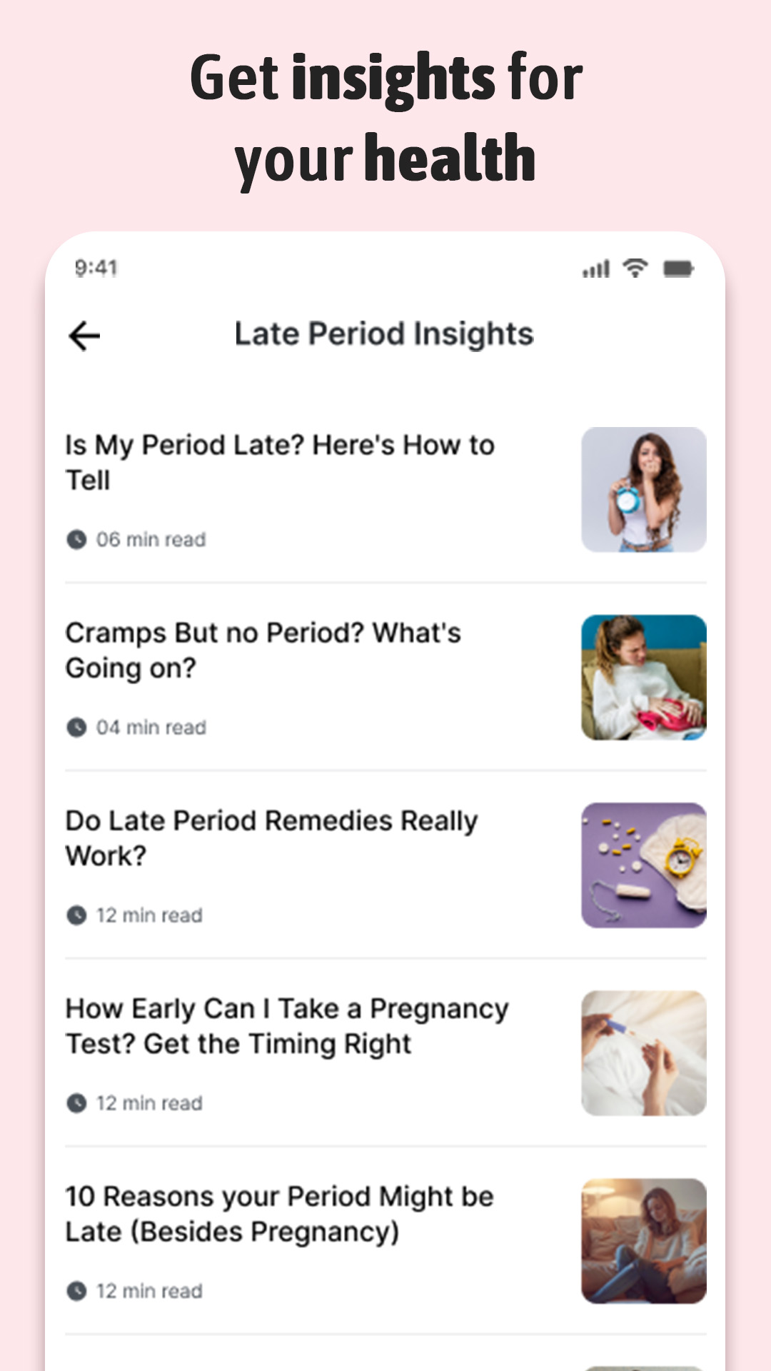 اسکرین شات 5 برنامه Period Tracker Ovulation Cycle