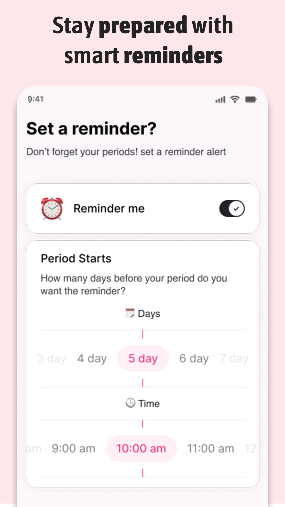 اسکرین شات 6 برنامه Period Tracker Ovulation Cycle