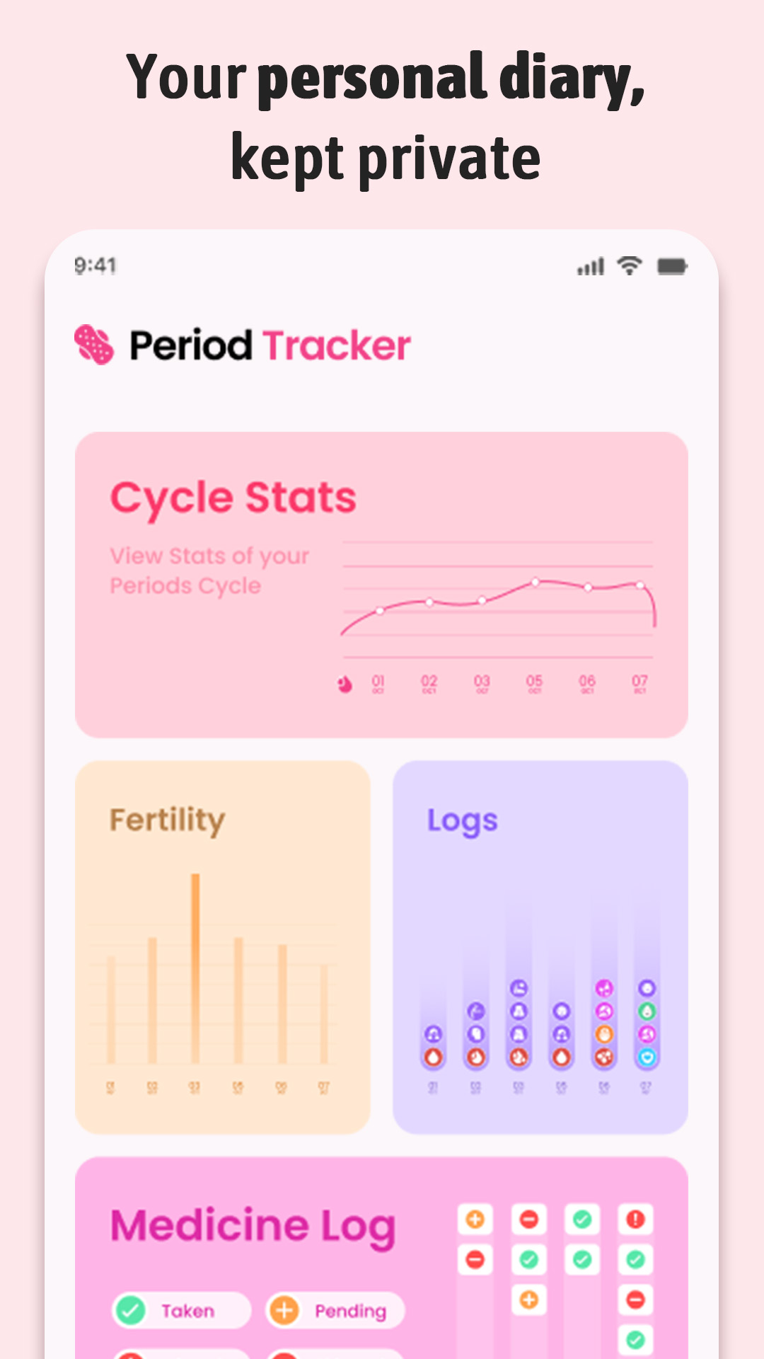 اسکرین شات 7 برنامه Period Tracker Ovulation Cycle