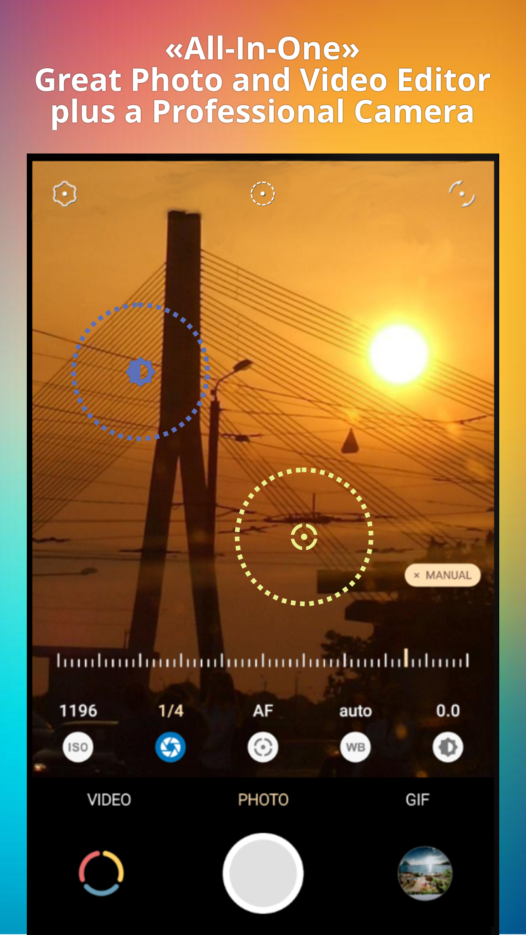 اسکرین شات 1 برنامه Pixtica: Camera and Editor