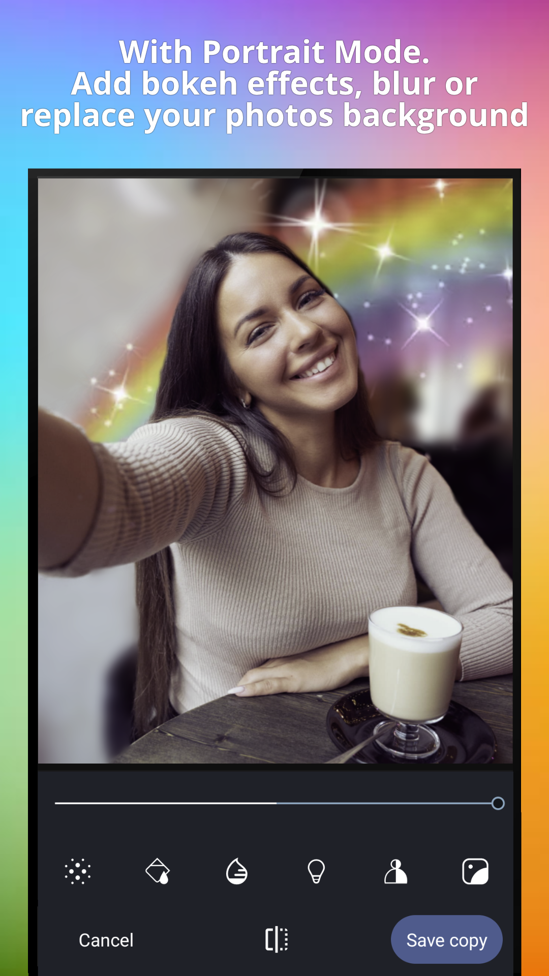 اسکرین شات 3 برنامه Pixtica: Camera and Editor