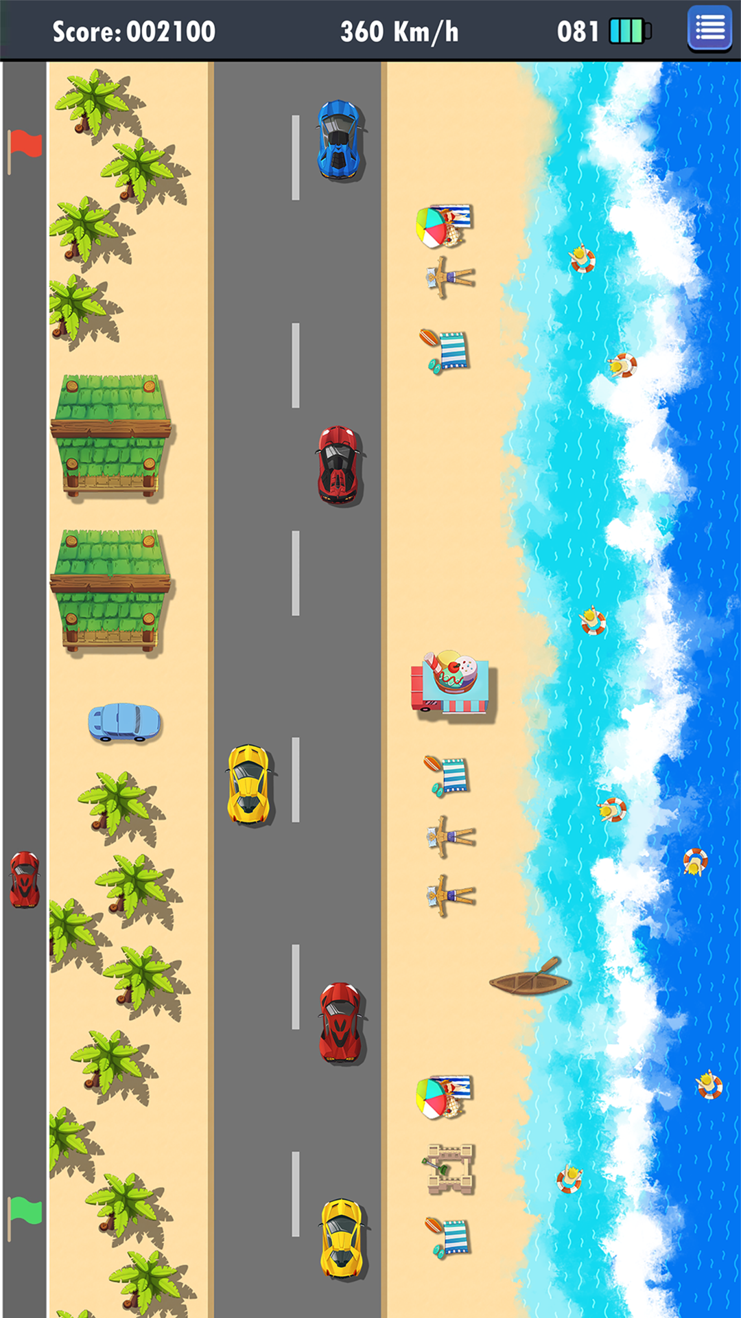 اسکرین شات 3 بازی Road Fighter Retro