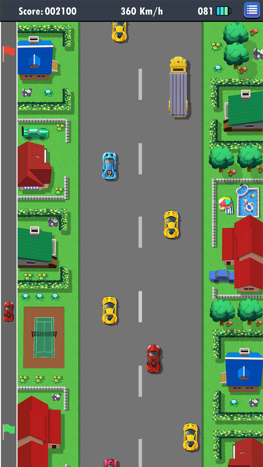اسکرین شات 1 بازی Road Fighter Retro