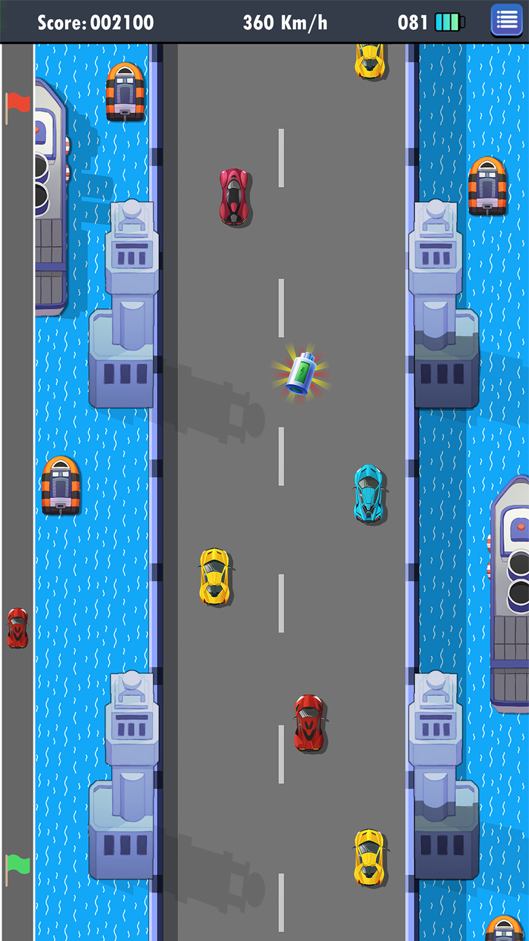 اسکرین شات 2 بازی Road Fighter Retro