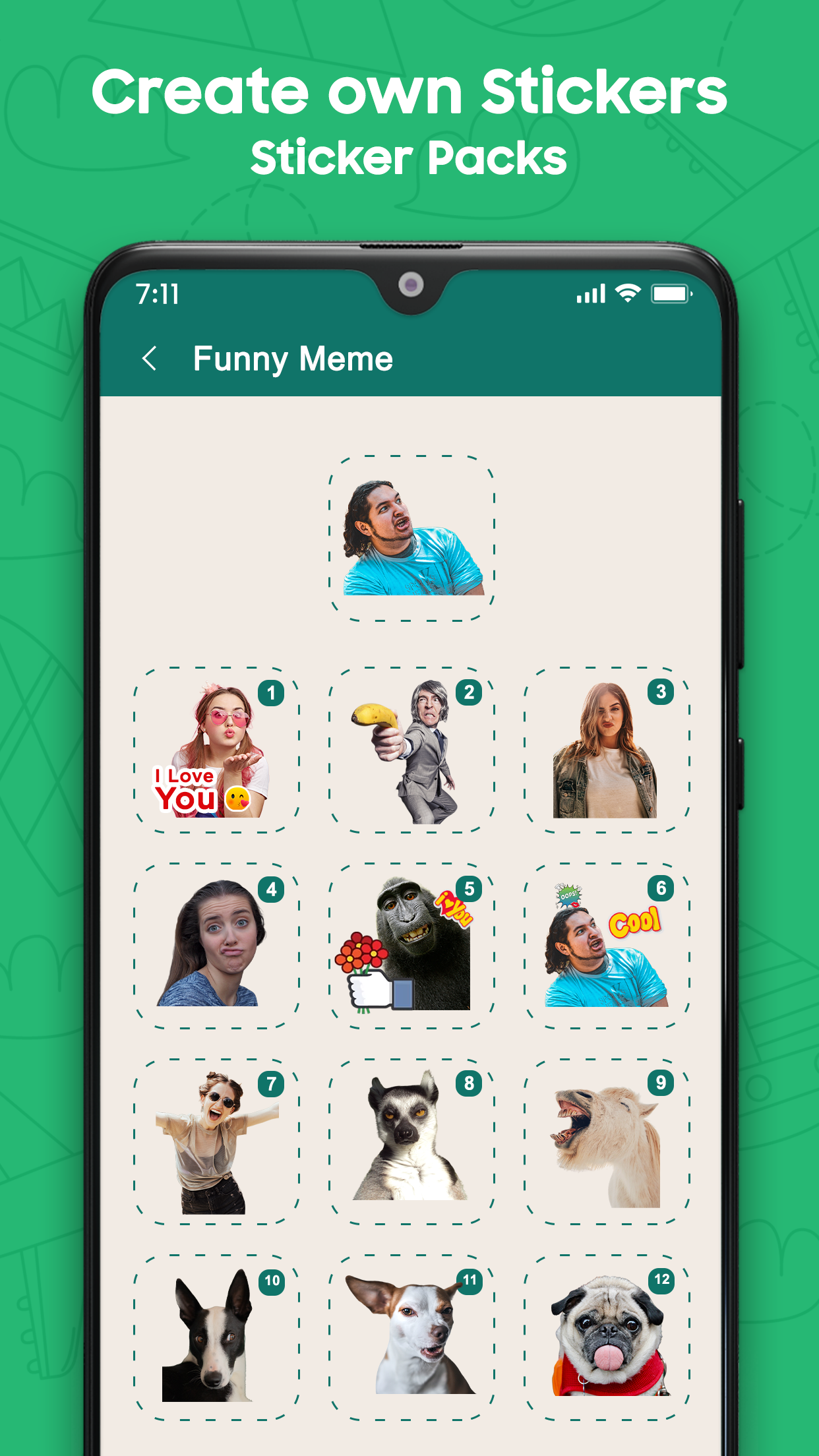 اسکرین شات 4 برنامه Sticker Maker For WhatsApp