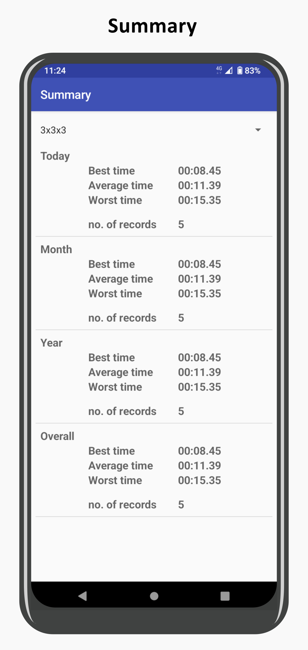 اسکرین شات 5 برنامه Cube Timer