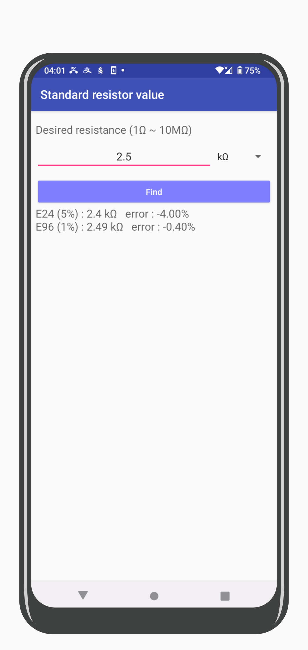 اسکرین شات 6 برنامه Electronics Toolbox