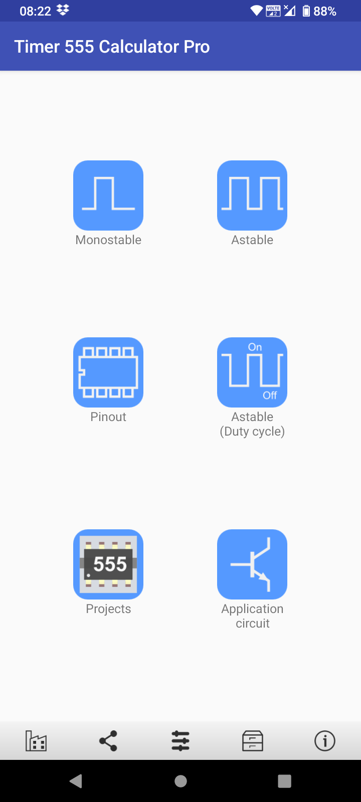 اسکرین شات 1 برنامه Timer IC 555 Calculator