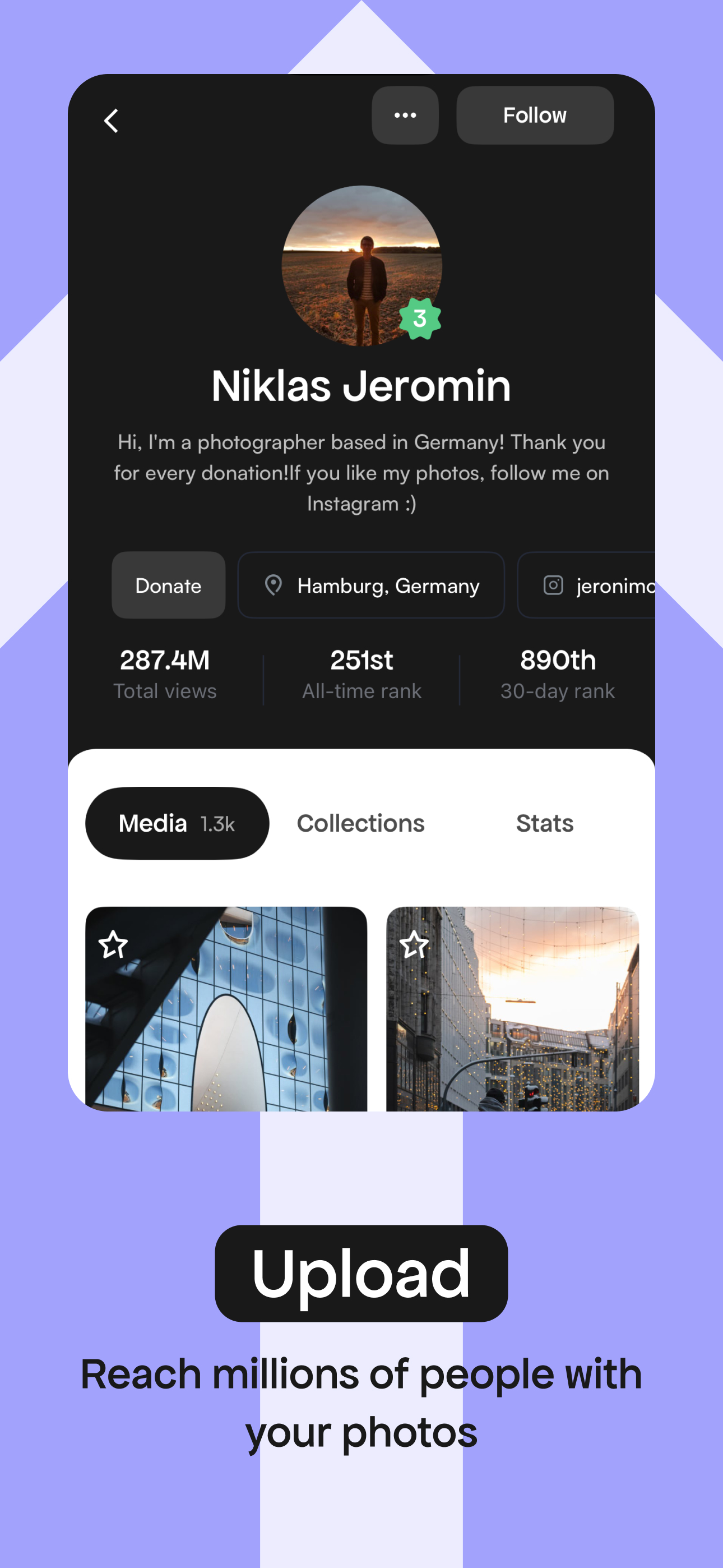 اسکرین شات 4 برنامه Pexels: HD+ videos & photos