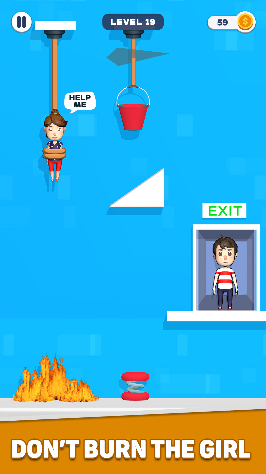 اسکرین شات 4 بازی Rescue Couple - Rope Cut Games