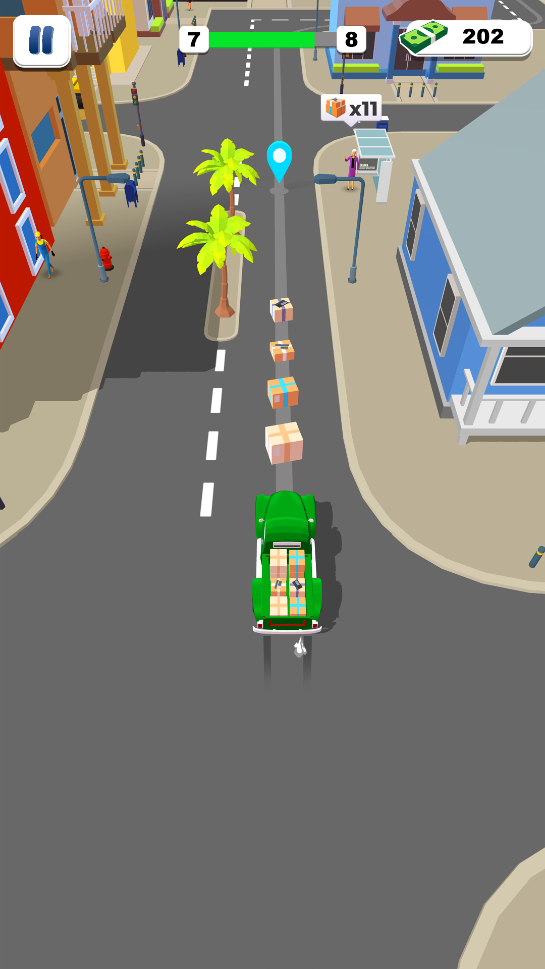 اسکرین شات 3 بازی Taxi Games 3d - Delivery Games
