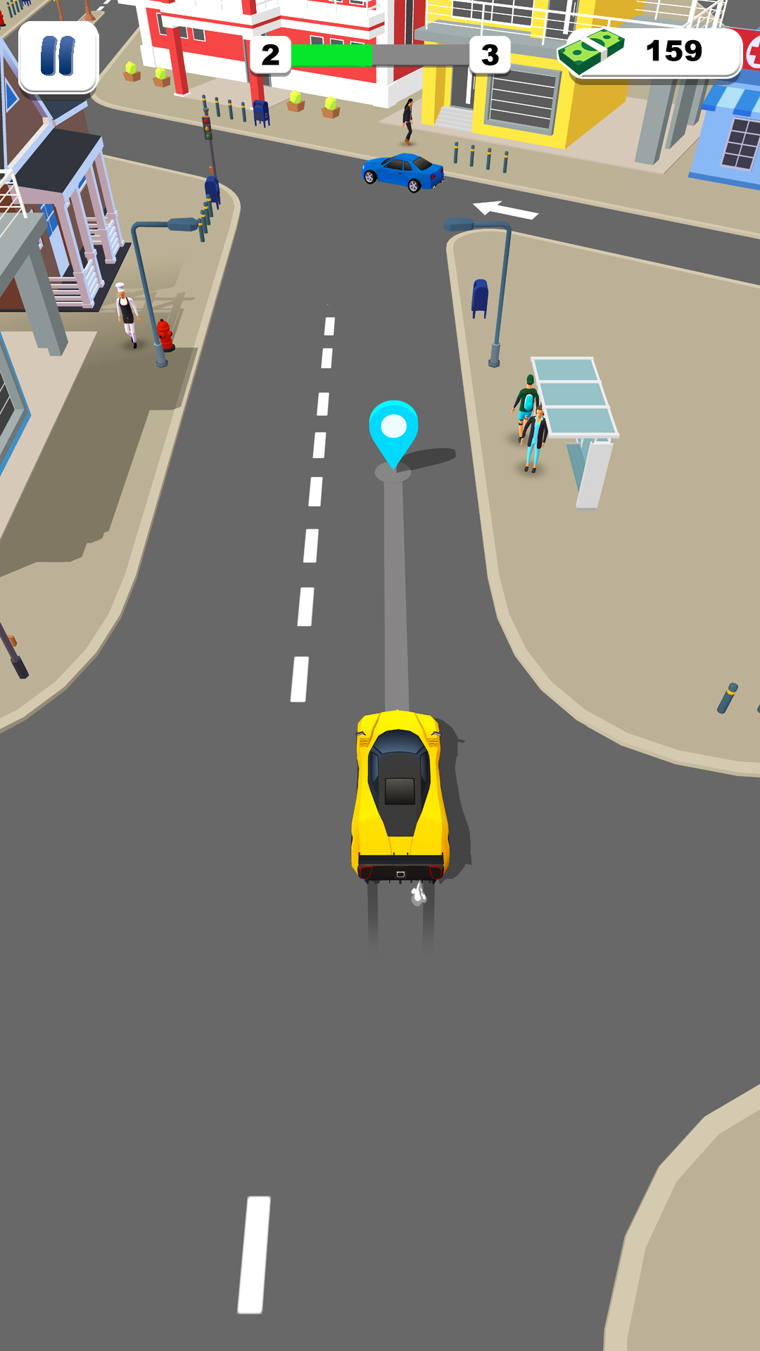 اسکرین شات 2 بازی Taxi Games 3d - Delivery Games