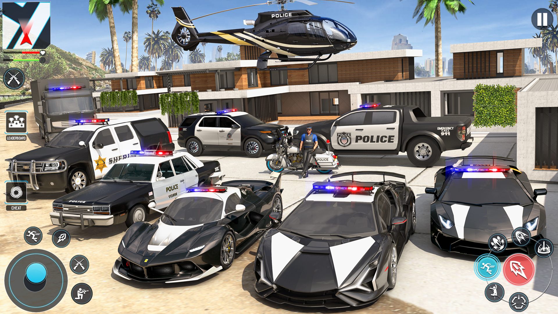 اسکرین شات 1 بازی Police Gangster Mafia Games 3D