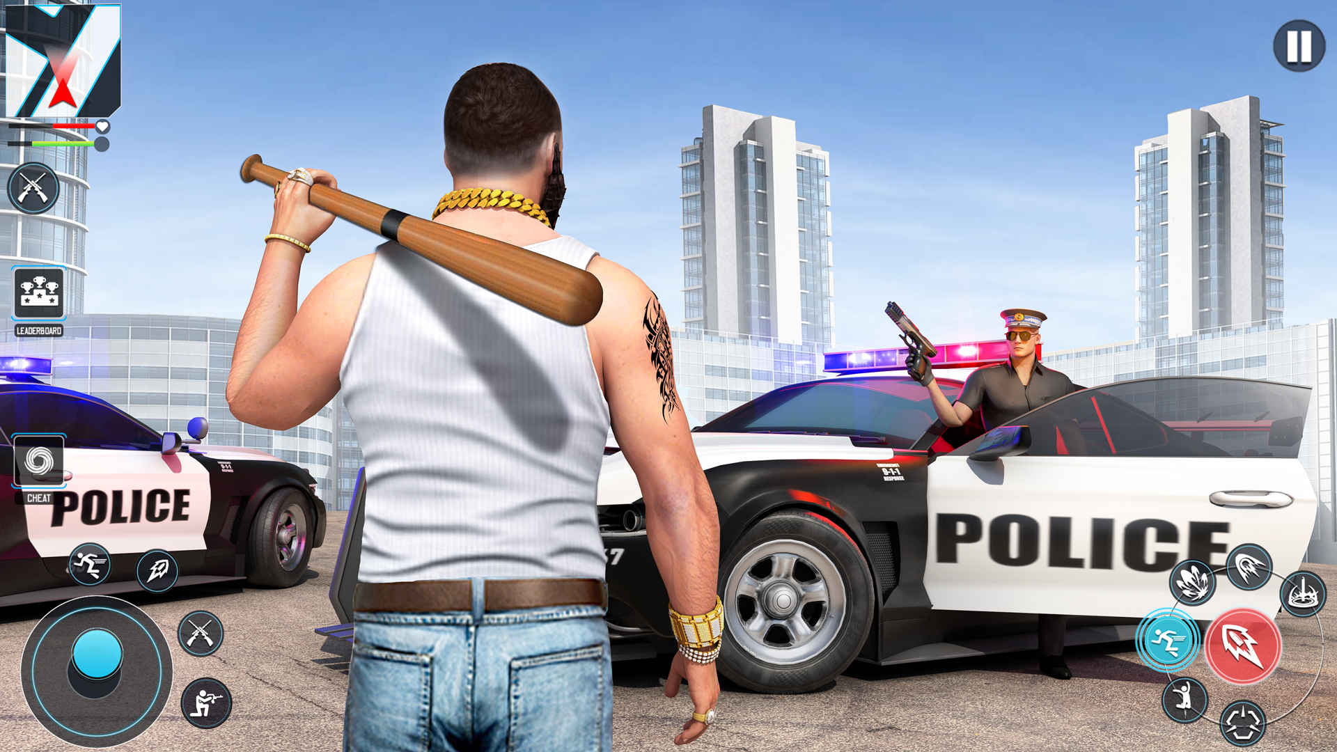 اسکرین شات 4 بازی Police Gangster Mafia Games 3D