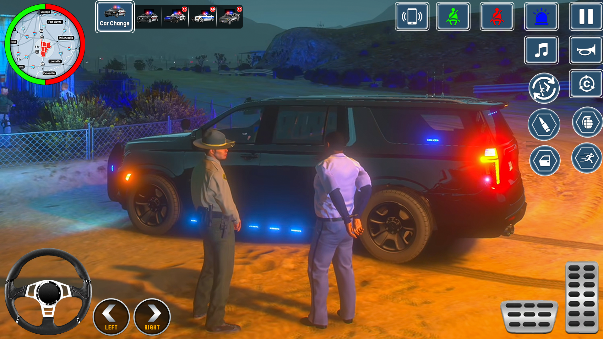 اسکرین شات 4 بازی Police Car Chase Game 3D